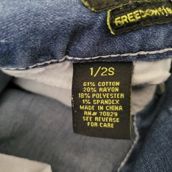 Rue21 Mid Rise Skinny Freedom Flex Jeans Womens Size 1 Medium Wash Denim Pants - Picture 6 of 6